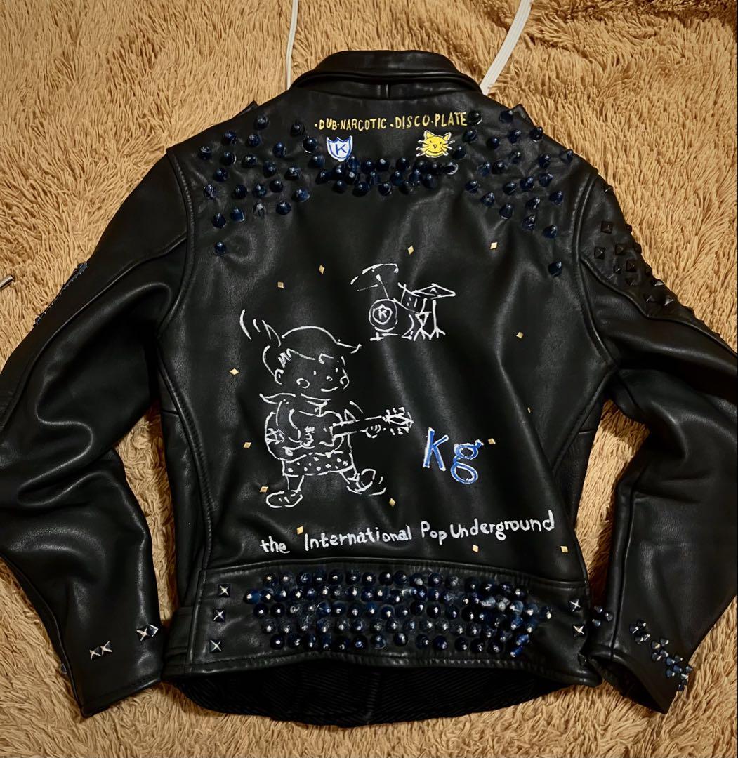 鋲のジャンパーソフトな鋲ジャン鋲ジャン34 ライダースレディースサイズ