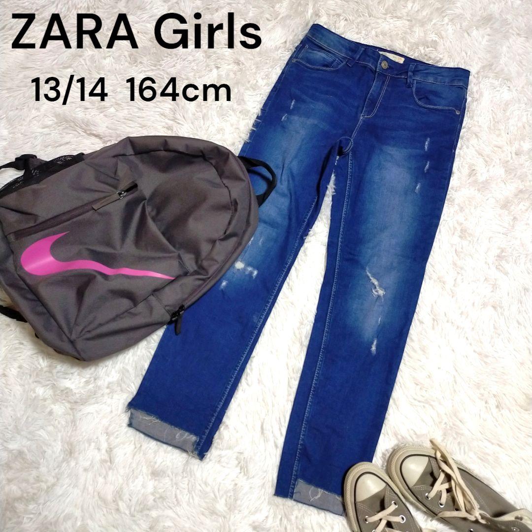 ZARA Girls☆DENIM COLLECTIONハイウエストダメージデニム