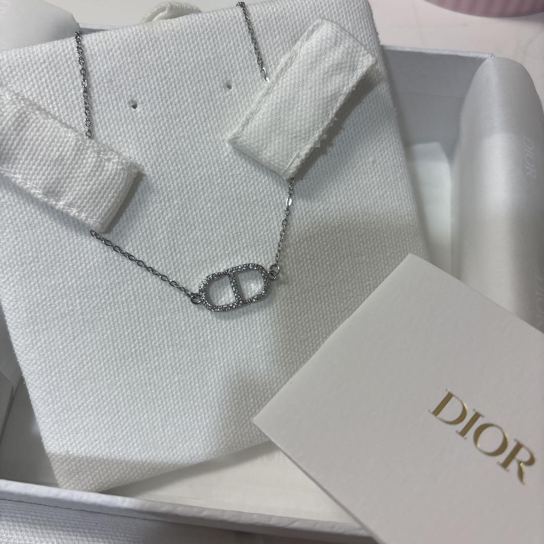 Dior シルバーネックレス RFID、箱付き