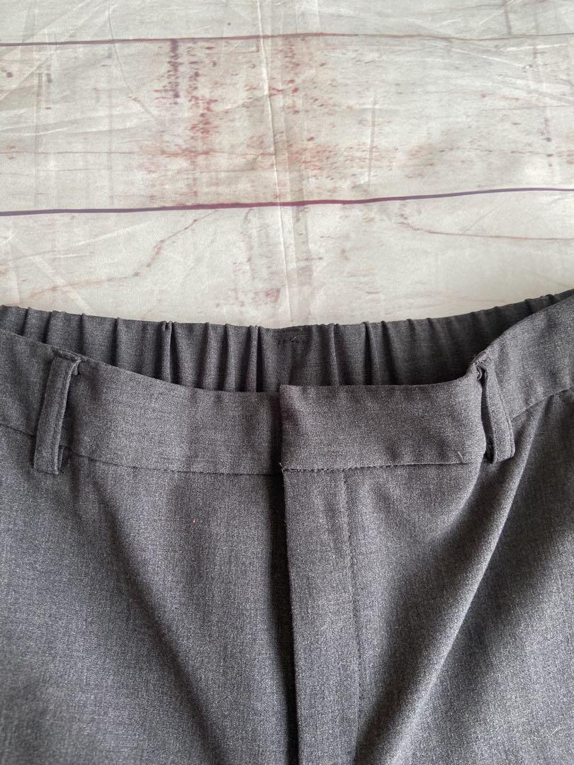 【美品】パンツスーツ セットアップ 洗える　グレー　L 通勤