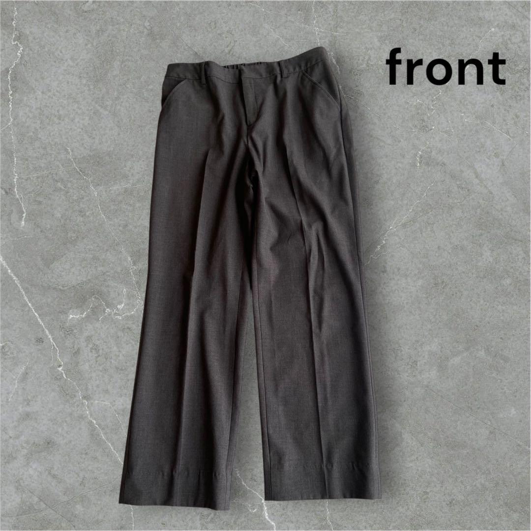 【美品】パンツスーツ セットアップ 洗える　グレー　L 通勤