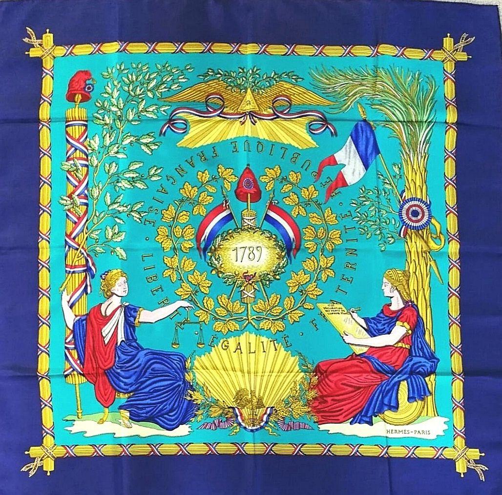 エルメス　HERMES　スカーフ　カレ90　フランス革命を記念して