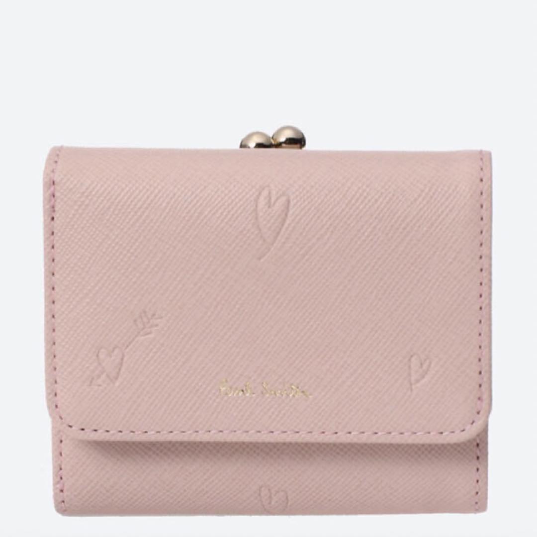 新品 ポールスミス スミシー ハート 3つ折り 財布 がま口 ピンク | www
