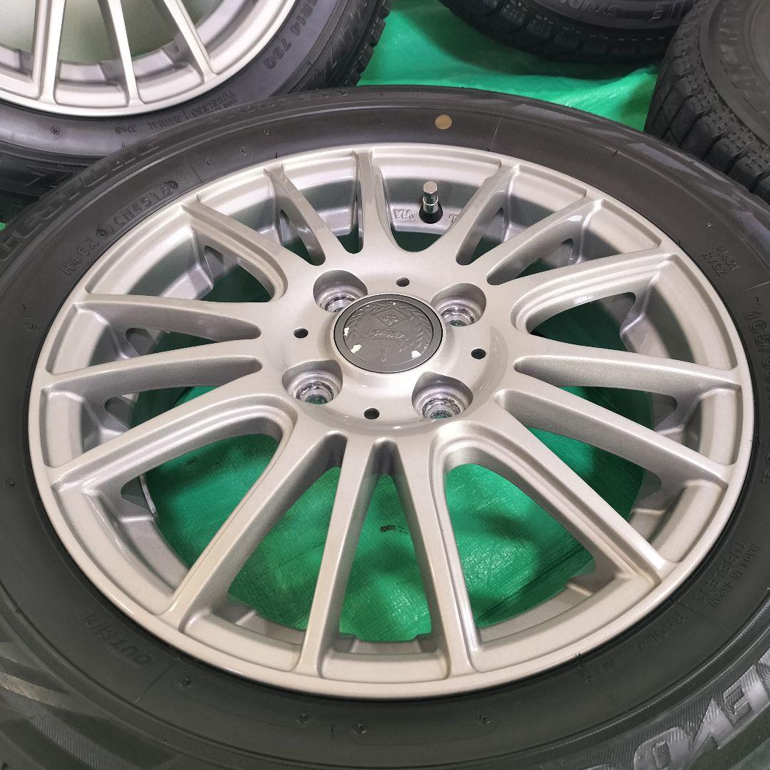 ② 165/65R14 スタッドレスタイヤ ホイールセット 4本のうち2本