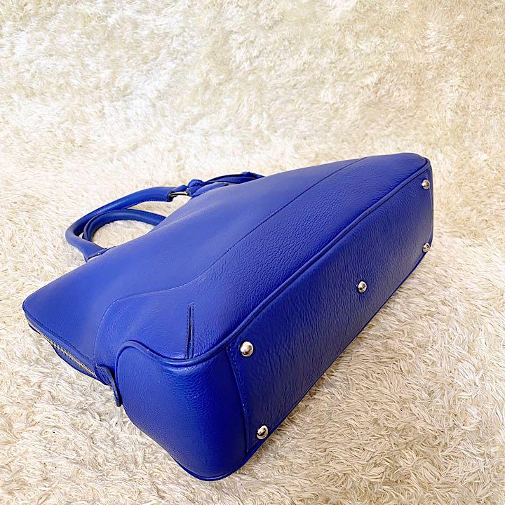 ポイント5倍 極美品✨ペッレモルビダ シュリンクレザー 青 BXZJR-m25152391706 メイデンボヤージュ ビジネスバッグ 大人気特価
