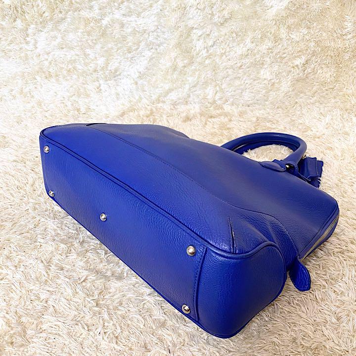 ポイント5倍 極美品✨ペッレモルビダ シュリンクレザー 青 BXZJR-m25152391706 メイデンボヤージュ ビジネスバッグ 大人気特価
