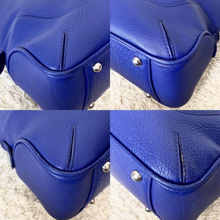 ポイント5倍 極美品✨ペッレモルビダ シュリンクレザー 青 BXZJR-m25152391706 メイデンボヤージュ ビジネスバッグ 大人気特価