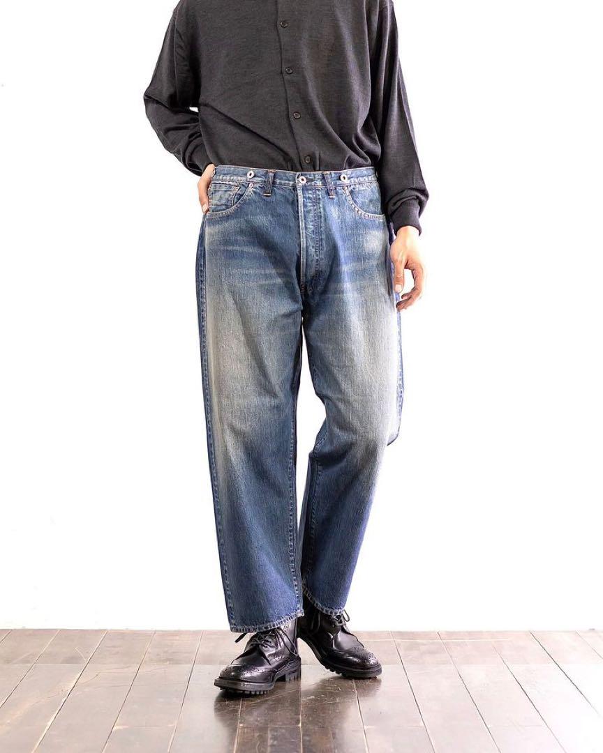 A.PRESSE No.22 Washed Wide Denim Pants