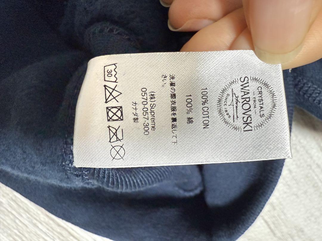 トップス supreme swarovski box logo sweatshirt