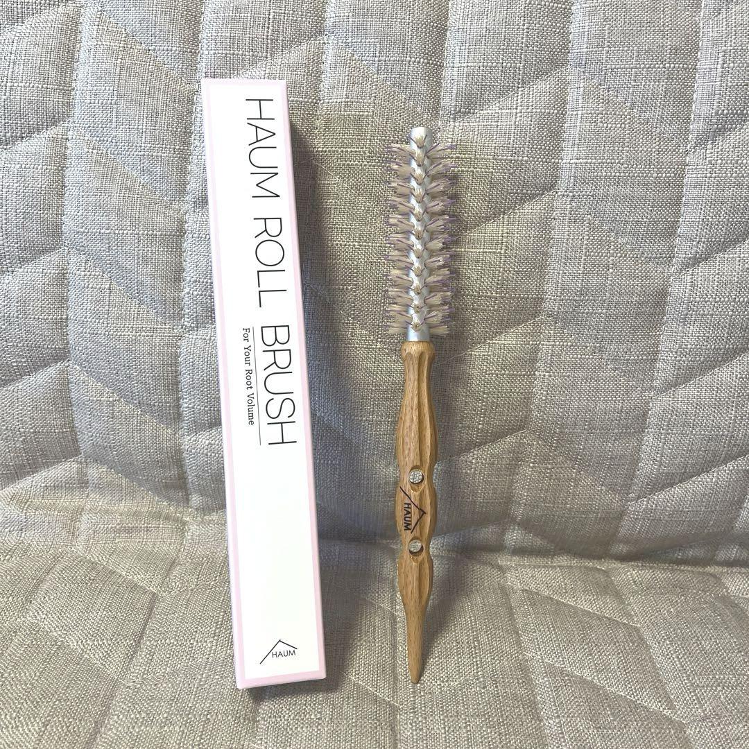【新品未使用品】HAUM  ハウムヘアロールブラシパープル