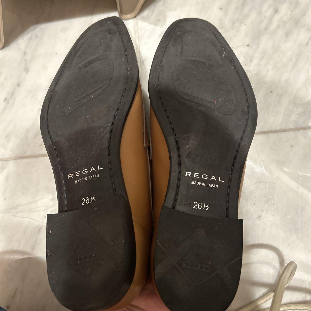 ◆リーガル◆ 【美品】REGAL リーガル ローファー ライトブラウン キャメル