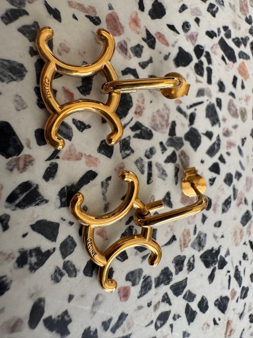 CELINE トリオンフ ロック ピアス FORTGASGNV_COM_BR