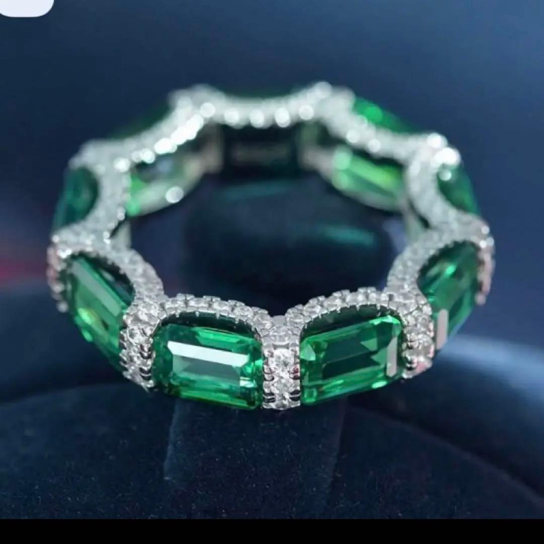 最大80%オフ! ラボ エメラルド sonaダイヤリング リング