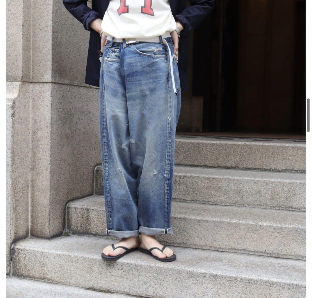 パンツ ORDINARY FITS 46inch ANKLE DENIM PANTS