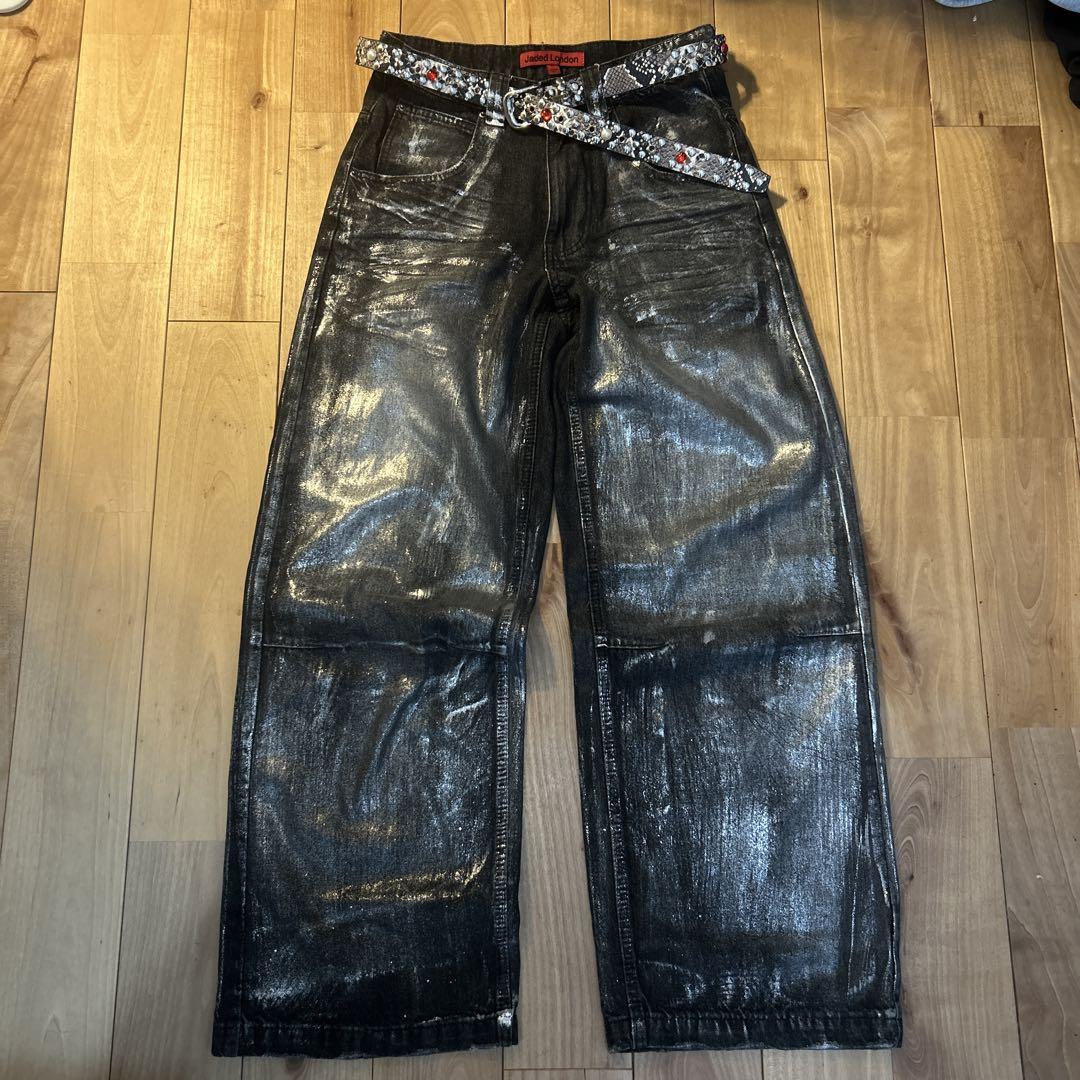 関税送料込【JADED LONDON】ソニック刺繍入りバギージーンズ JADED LONDON Freshman バギーコロッサスジーンズW32 - メルカリ