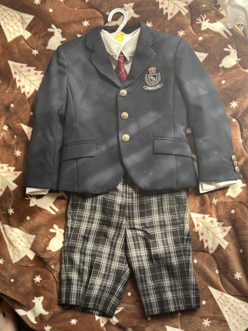 コムサ　男の子　スーツ4点セット　110 コムサ イズム フォーマルスーツ 110 4点セット 男の子 入学式