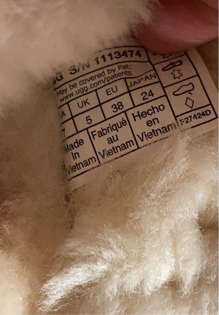 UGG 厚底スライドサンダル ブラウン