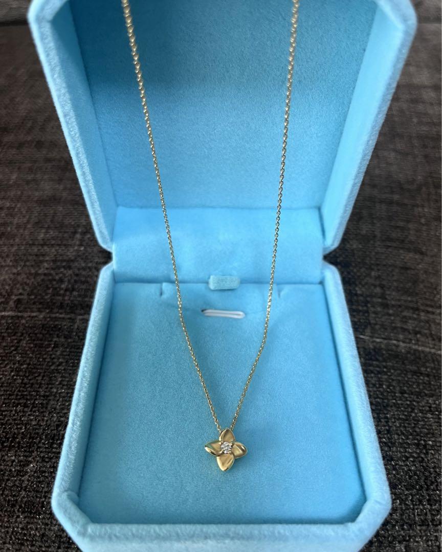 美品　K18ダイヤモンドネックレス