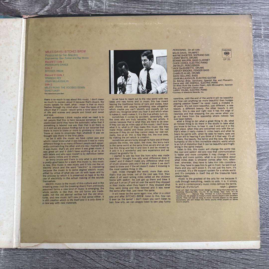 マイルスデイビス Miles Davis Bitches Brew レコード