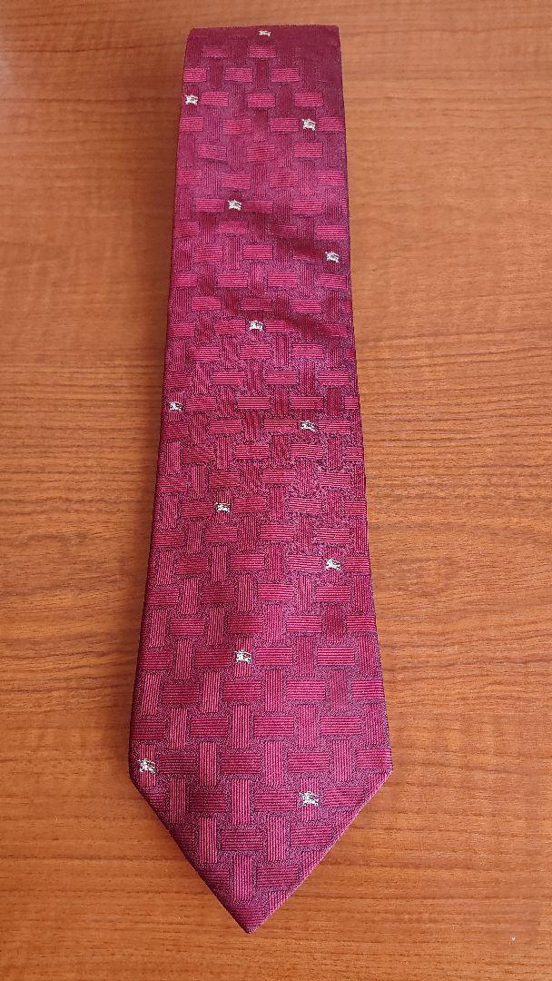 【新品タグ付】BURBERRY LONDON ネクタイ シルク100% 【美品】 美品】 BURBERRY LONDON バーバリーロンドン ネクタイ シルク