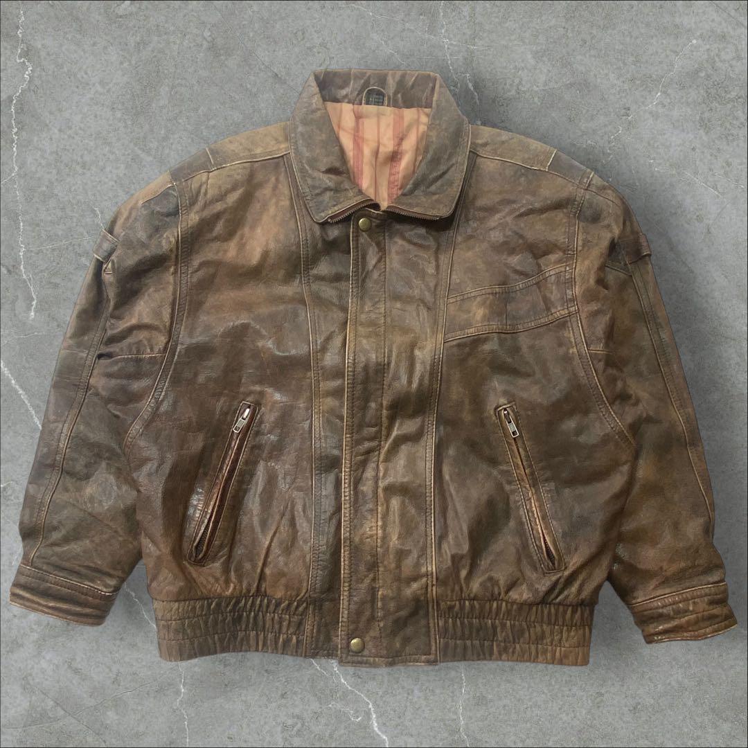 本革 羊革Leather Wear ラムレザージャケット M ヴィンテージ