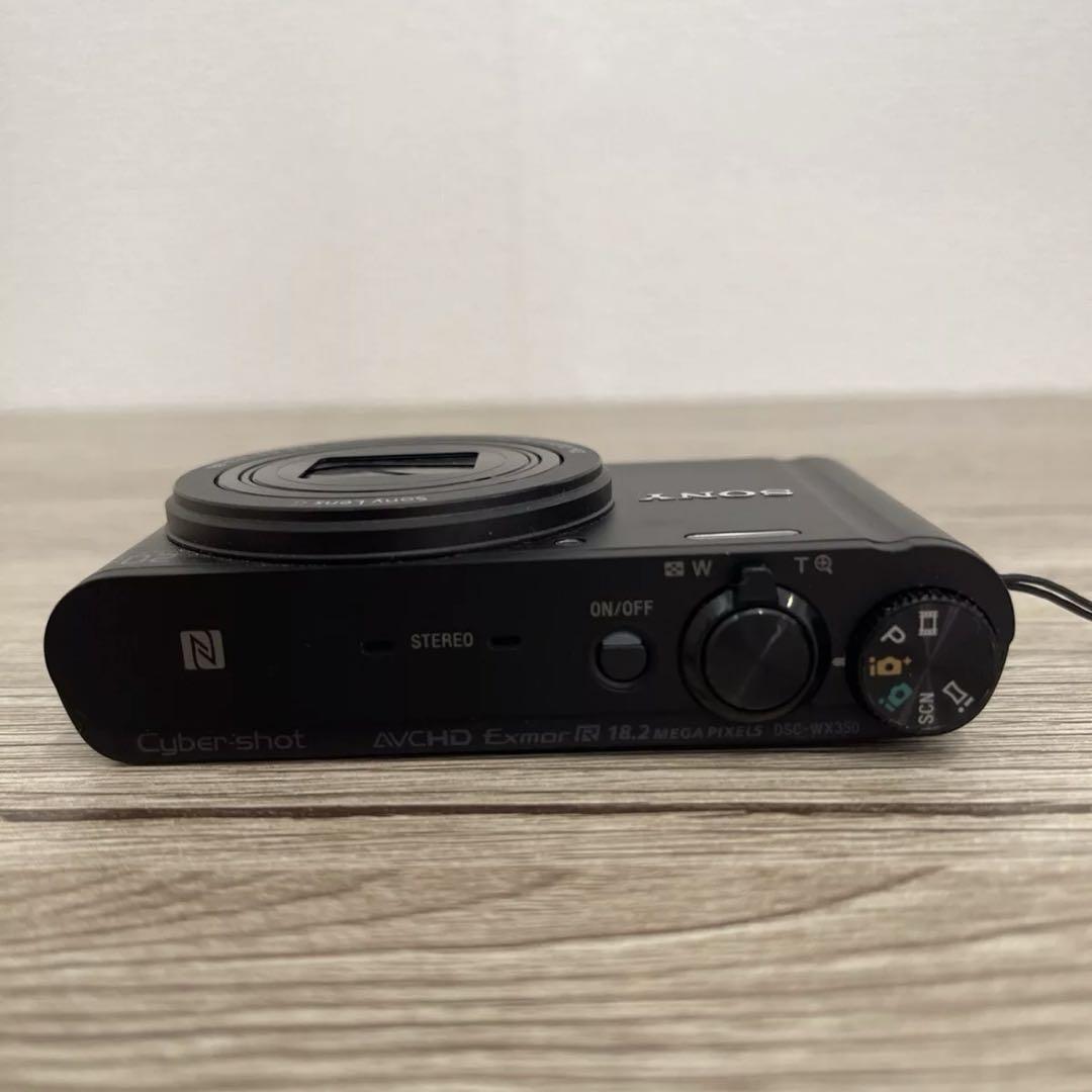 1663.SONY Cyber Shot DSC-WX350 ブラック 美品