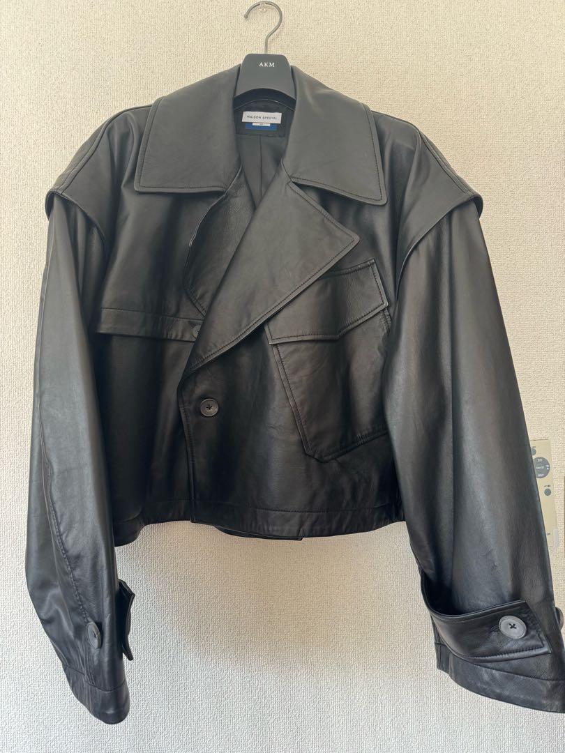 Maison Special レザーショートブルゾン