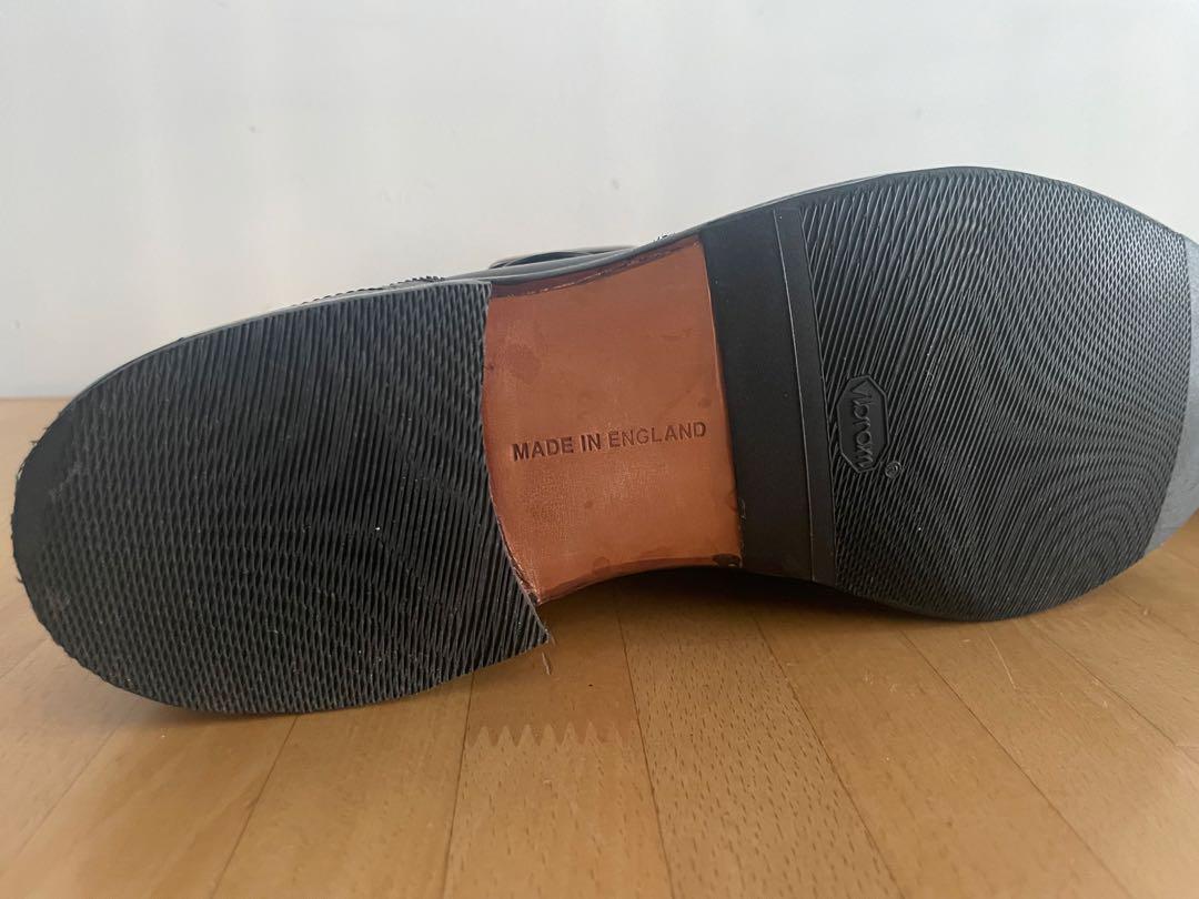 美品　Tricker's ブラック レザー メリージェーン　ビブラムソール