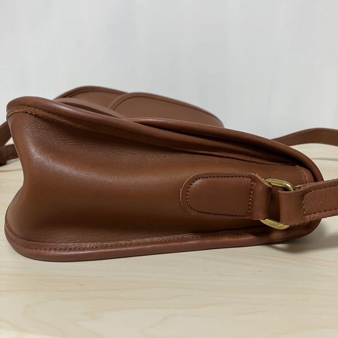 COACH オールドコーチ ショルダーバッグ ブラウン ターンロック 9790