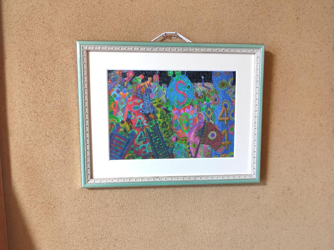 過去からの救援要請　高見沢耳のジクレー版画作品　一点物の版画作品です(A4サイズ タイトル[苺軍団よ、永遠に] 高見沢耳のジクレー版画作品 一点物
