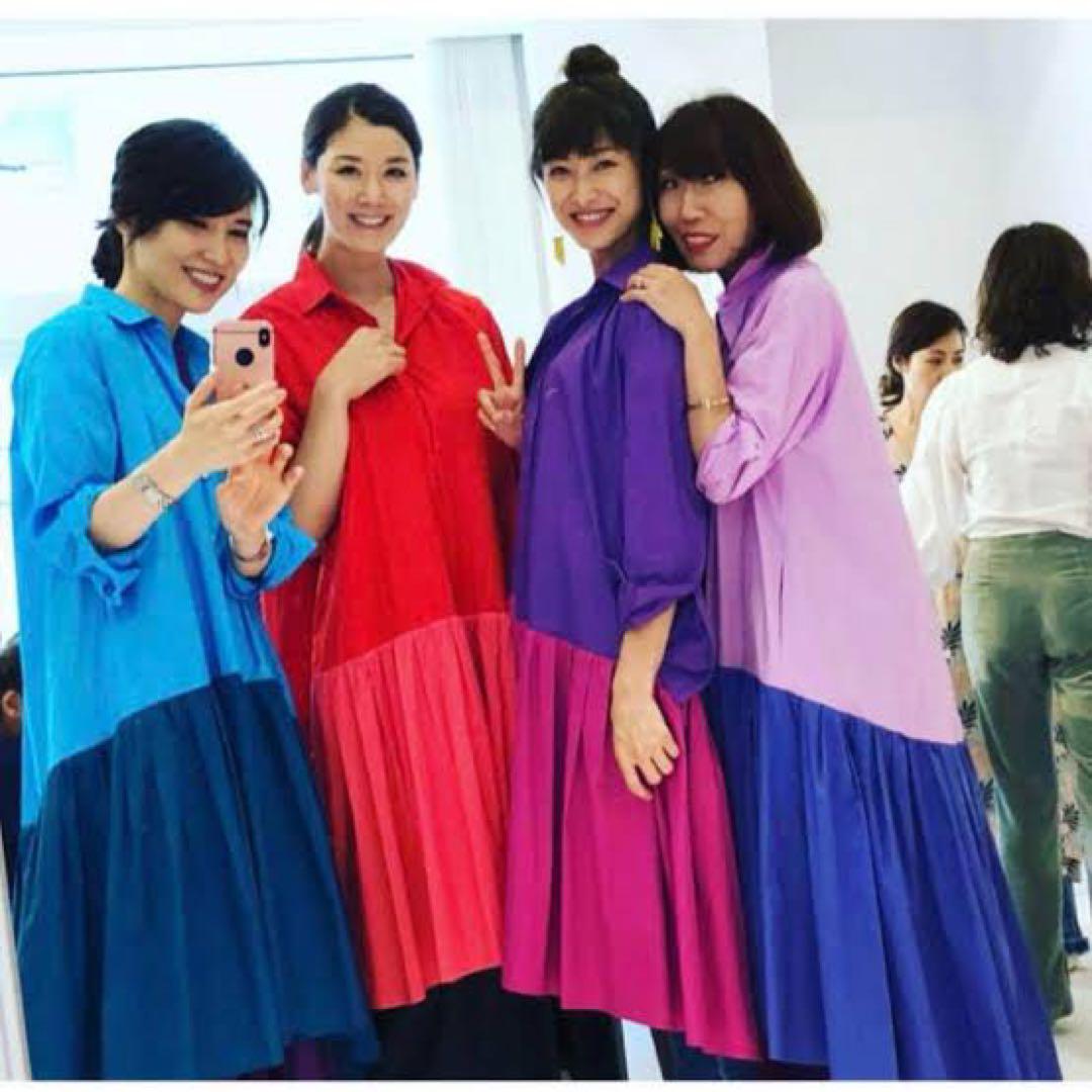 マイラン ワンピース バイカラー MYLAN スタイリスト 佐々木敬子 画像1
