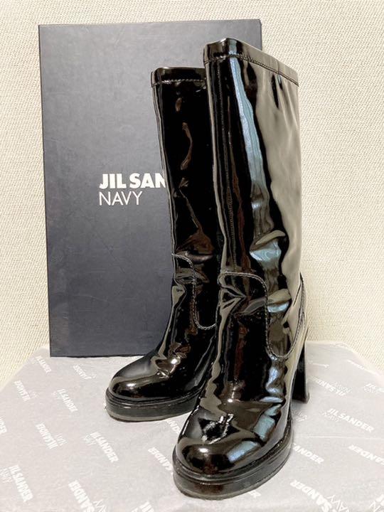 JILSANDERNAVY ジルサンダー ブーツ エナメル 23.5 24