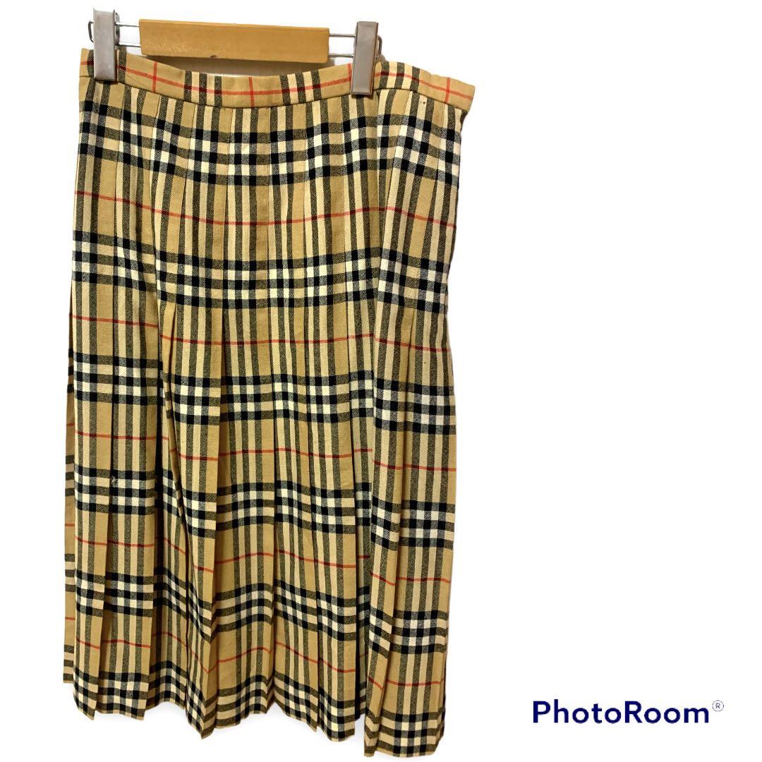 BURBERRY バーバリー　チェックスカート　ロング丈