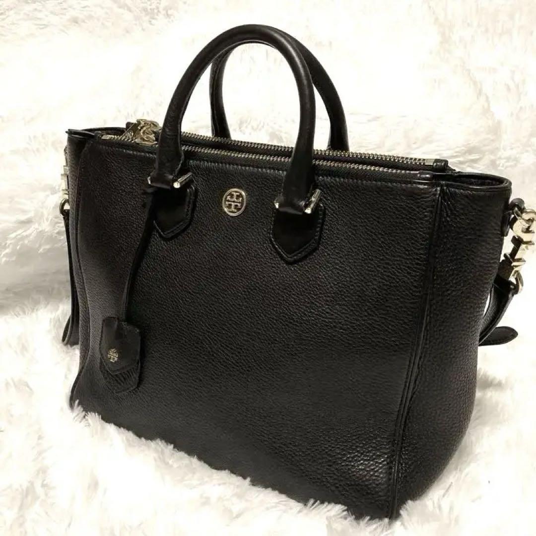 【美品】トリーバーチ ロビンソン 2way ショルダーバッグ トートバッグ A4