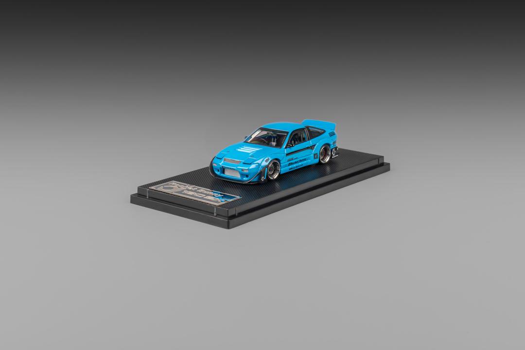 1/64 Micro Turbo 日産 180SX ロケバニ メタリックブルー