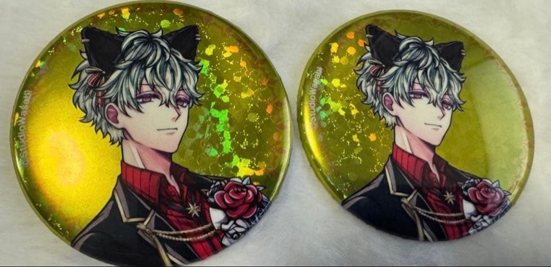 ハナマル ナンジャタウン 缶バッジ 2個セット：あくねこ - メルカリ