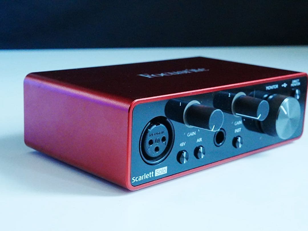 Focusrite Scarlett Solo 3rd Gen 動作確認済み