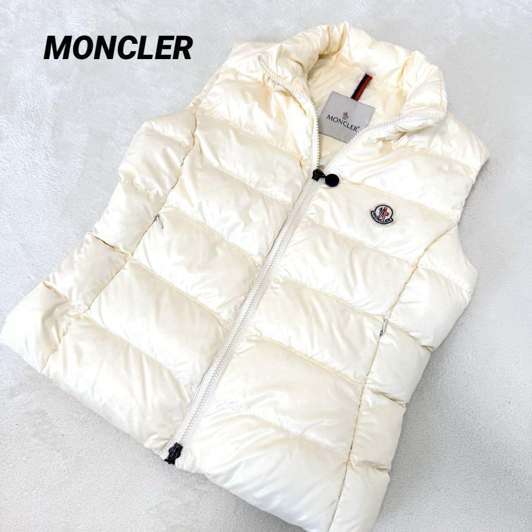 MONCLER ホワイト ダウンベスト モンクレール MONCLER ダウンベスト （ホワイト