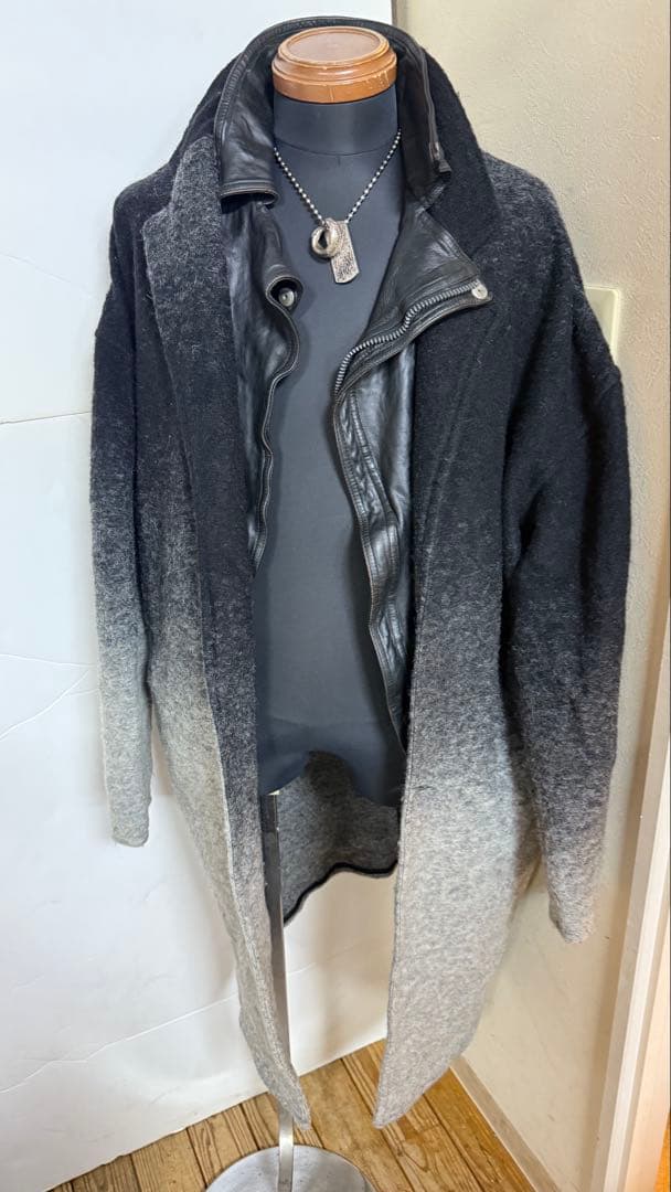 グラデーション ウールコート