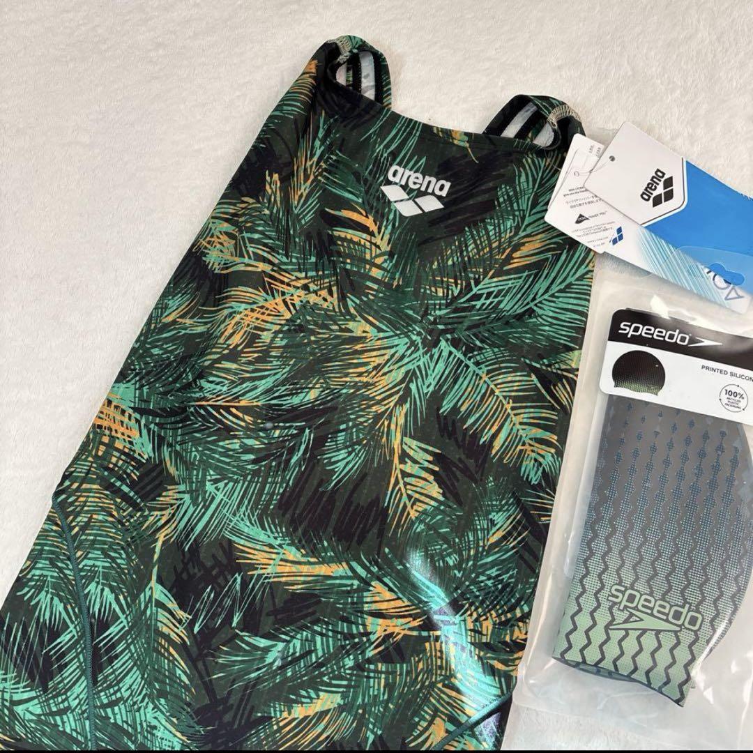新品　レディース　アリーナ　競泳水着　Lサイズ　Fina アクアレーシング