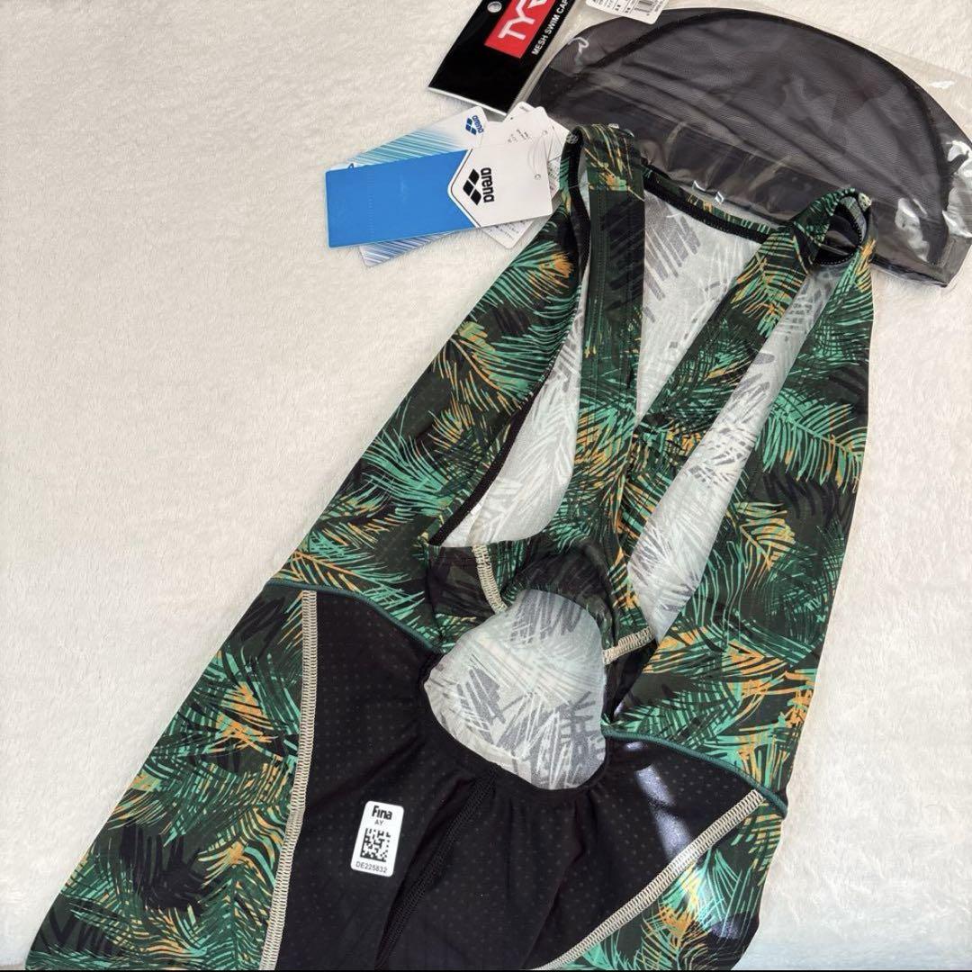 新品　レディース　アリーナ　競泳水着　Lサイズ　Fina アクアレーシング