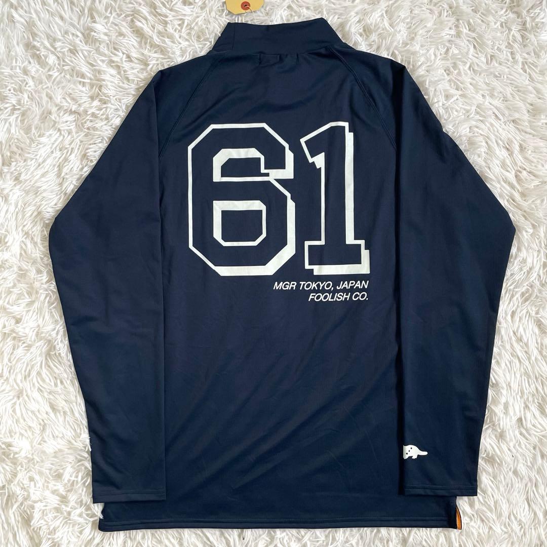 新品 未使用 ラフアンドスウェル モックネック ネイビー M ゴルフ 紺 新品 未使用 ラフアンドスウェル モックネック ネイビー M ゴルフ 紺