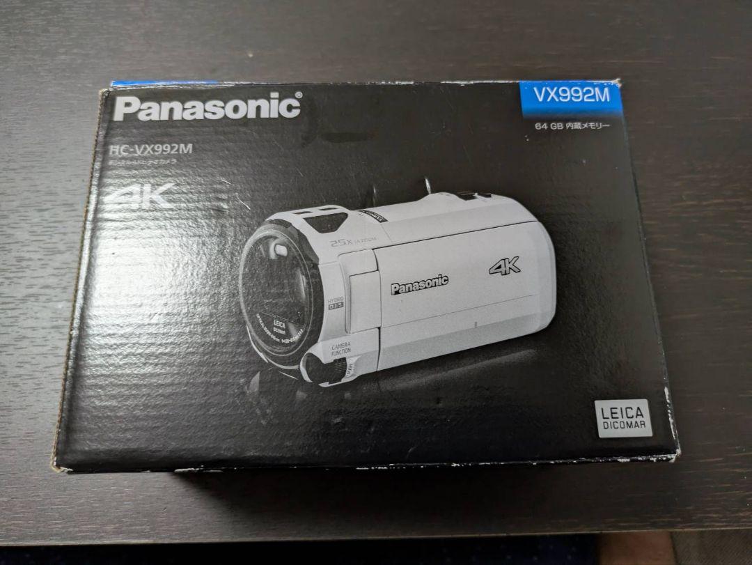 【美品】Panasonic HC-VX992M 4Kビデオカメラ