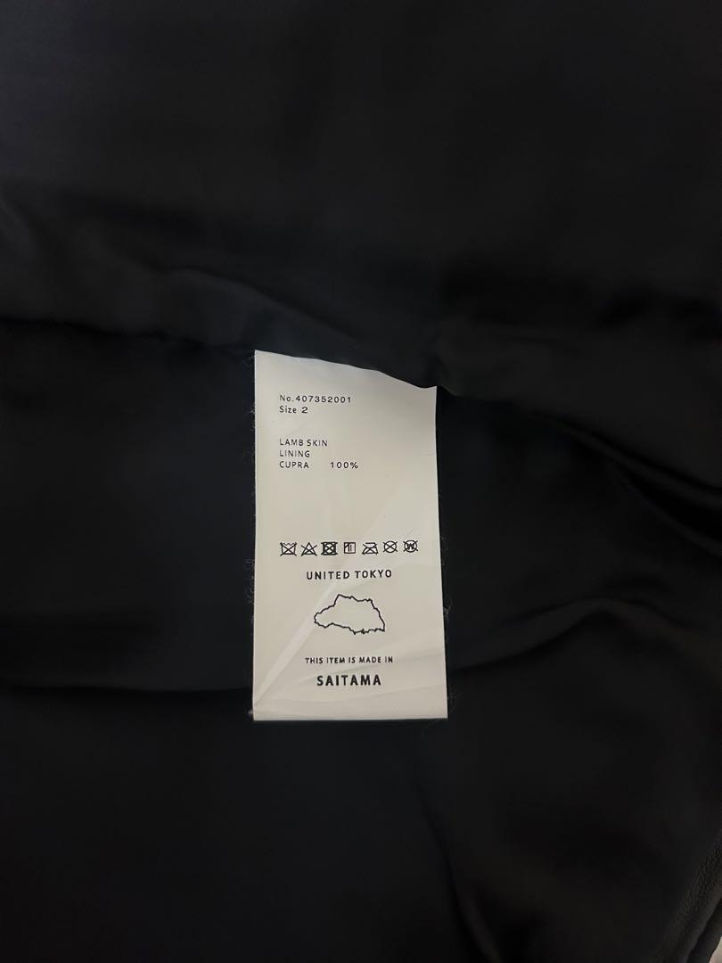 【美品】UNITED TOKYOシングルライダース ラムレザー