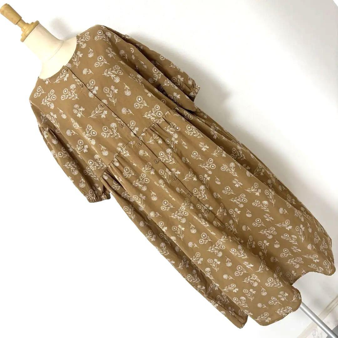サマンサモスモス 刺繍 ロングワンピース おおらか ゆったり