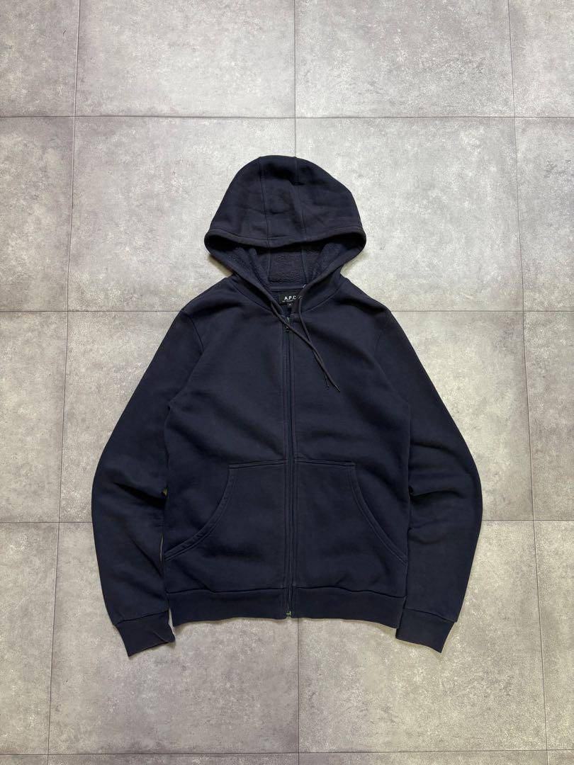 【希少】A.P.C アーペーセー 無地 ジップパーカー フーディ スウェット