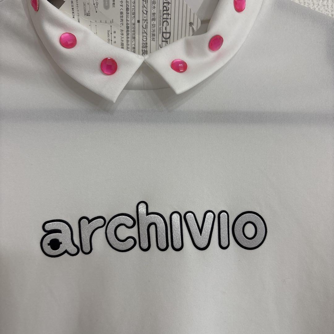 36 白　ARCHIVIO カッティング　ポロシャツ 36 白 ARCHIVIO カッティング ポロシャツ