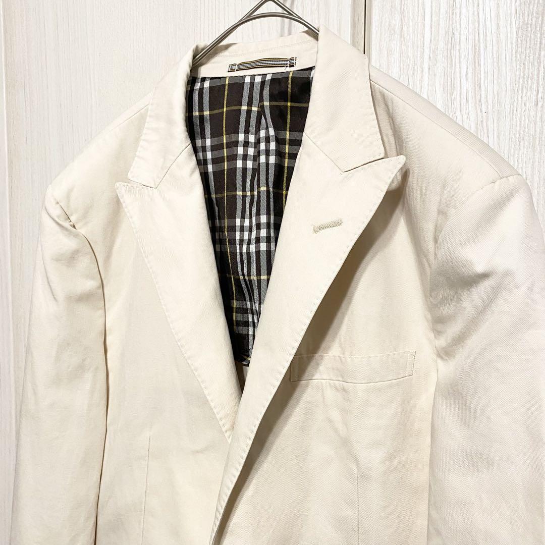 ボムピースBurberry black label コットン リネンJKT