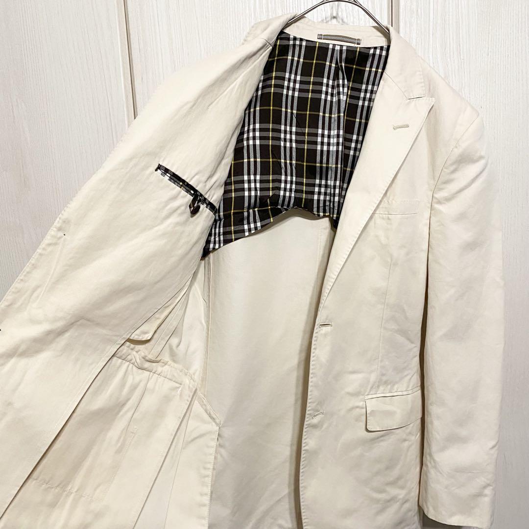ボムピースBurberry black label コットン リネンJKT