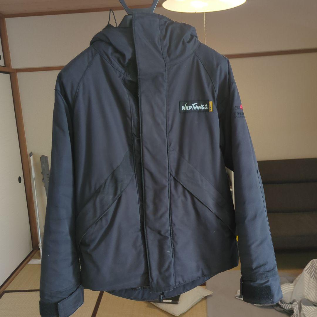 WILD THINGS フード付きダウンジャケット ネイビー